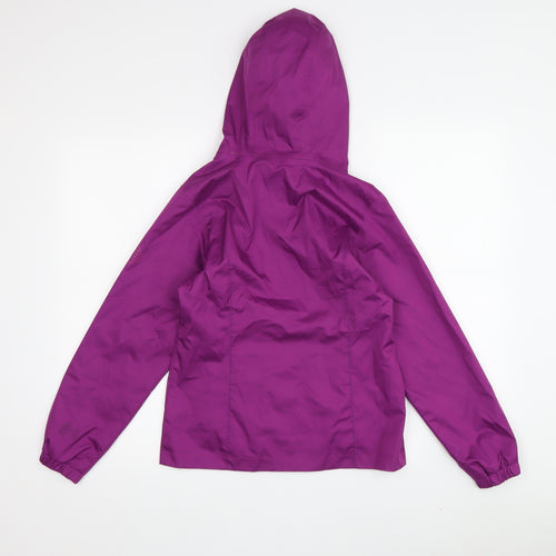 Decathlon Teens Purple Waterproof Rain Jacket Size 12