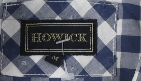 Howick Men's Blue Check Short Sleeve Shirt - M