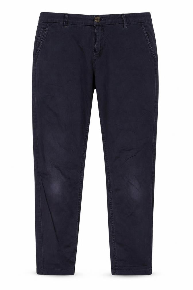 Front view of FatFace Women's Blue Chino Trousers, size 10