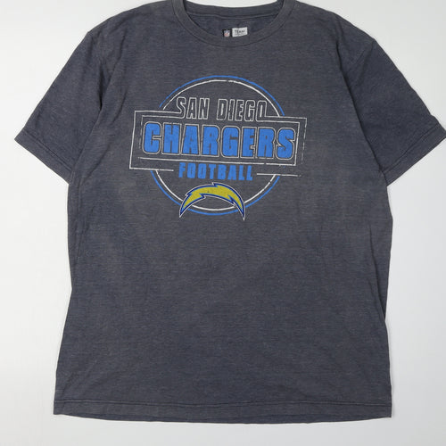 NFL Team Apparel Men's Grey San Diego Chargers T-Shirt L