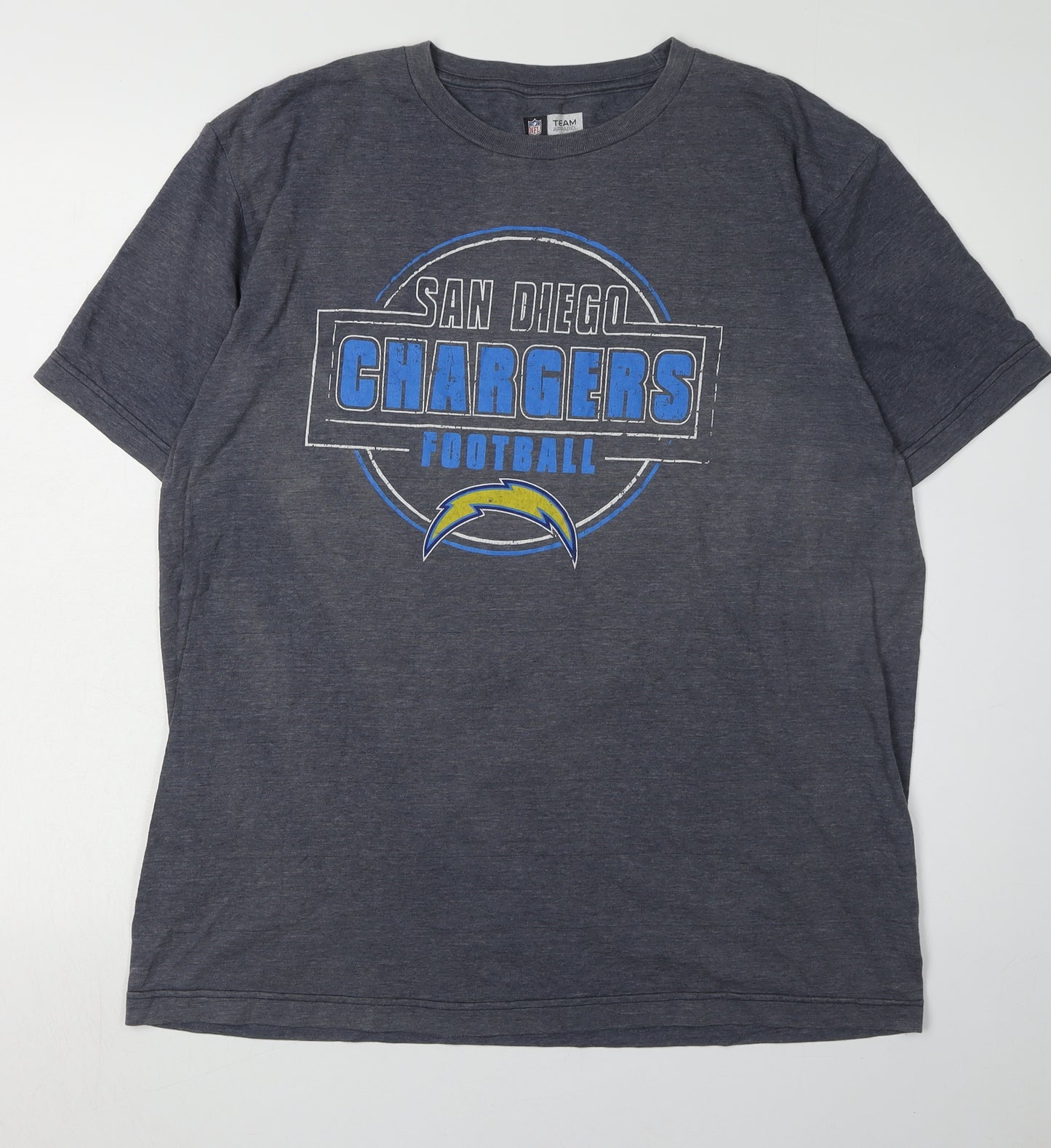NFL Team Apparel Men's Grey San Diego Chargers T-Shirt L