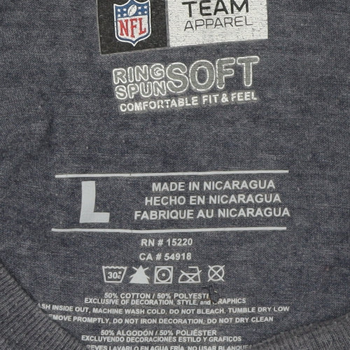 NFL Team Apparel Men's Grey San Diego Chargers T-Shirt L