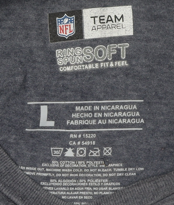 NFL Team Apparel Men's Grey San Diego Chargers T-Shirt L