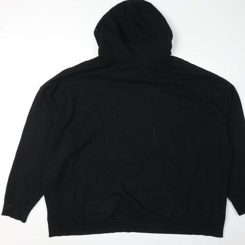 Disney Unisex Black 2XL Logo Hoodie Pullover Casual