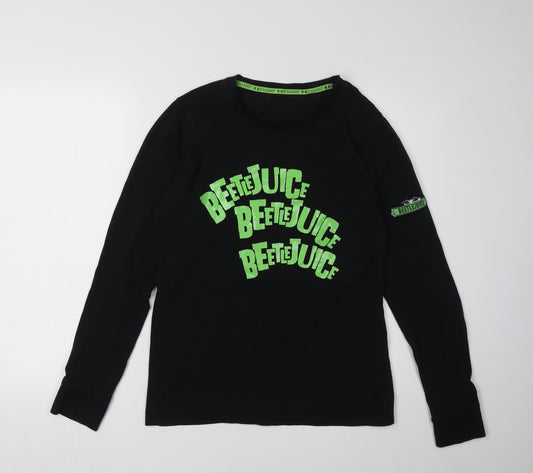 Beetlejuice Men's XS Black Pyjama Top