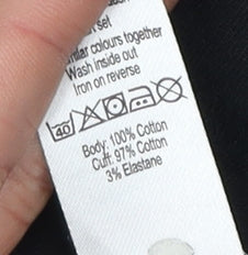 Beetlejuice Men's XS Black Pyjama Top