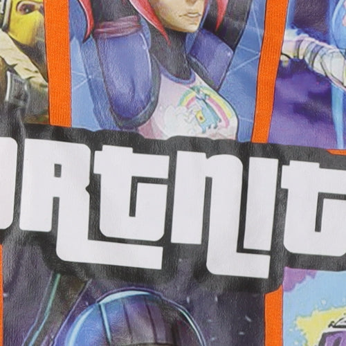 Fortnite Boys Orange Pullover Hoodie, Size 12 Years