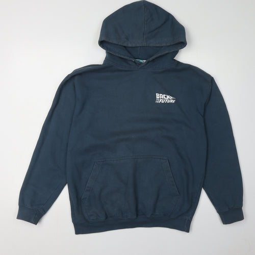 Truffle Shuffle Men's Blue M Back to the Future Hoodie