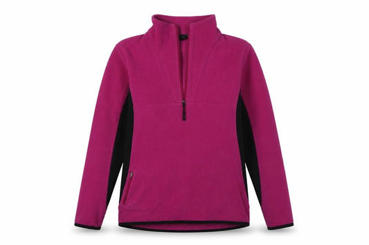 Front view of Technicals Women’s Pink Fleece Pullover Hoodie, size UK 14