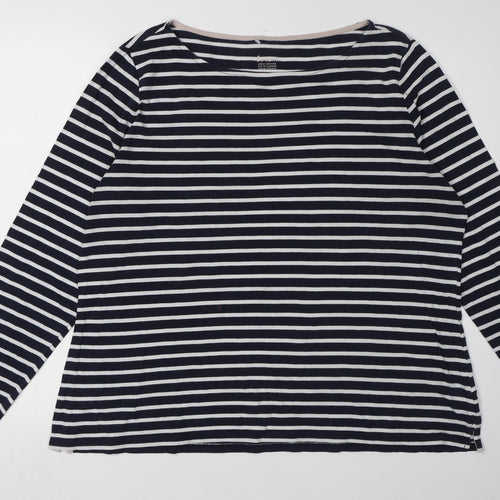 Boden Women's Multicoloured Striped T-Shirt UK 20