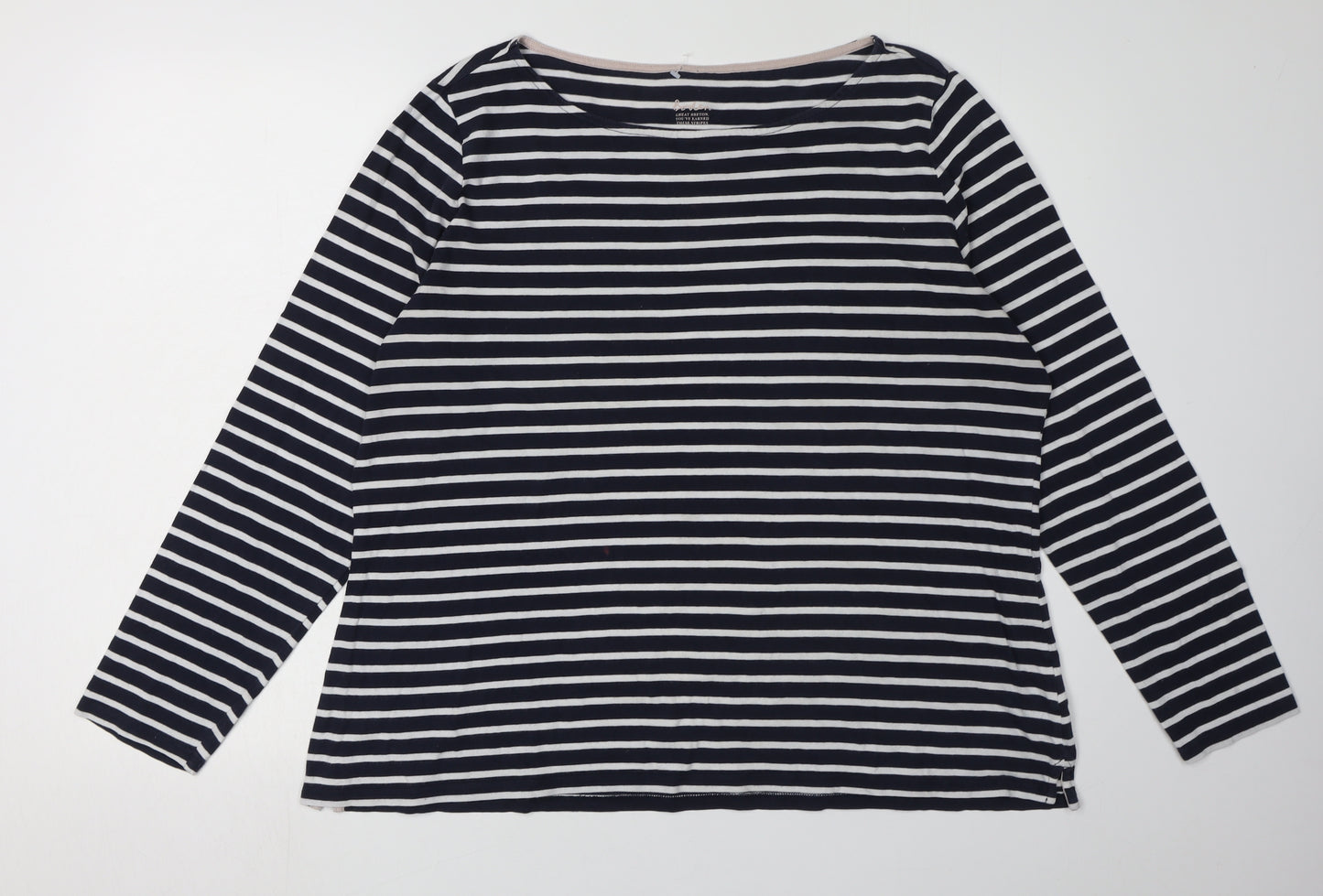 Boden Women's Multicoloured Striped T-Shirt UK 20