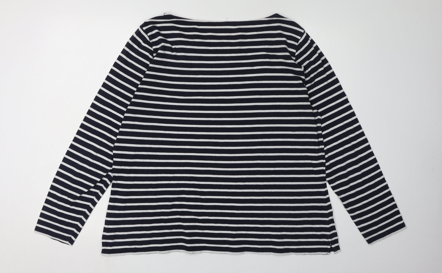 Boden Women's Multicoloured Striped T-Shirt UK 20