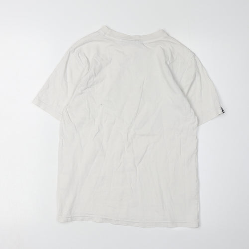 McKenzie Boys White Graphic Print T-Shirt M