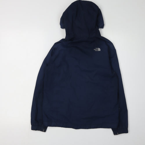 The North Face Boys Blue Rain Coat M - Waterproof Spring Autumn
