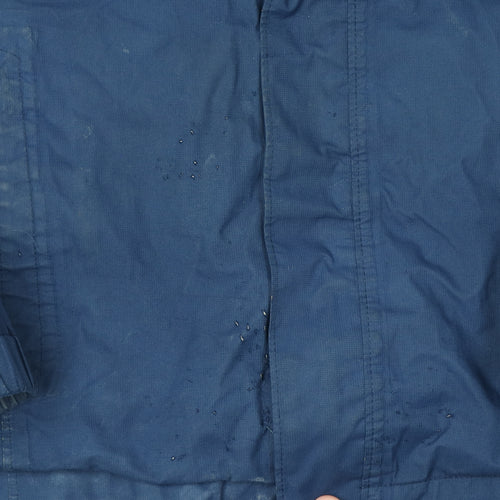 The North Face Boys Blue Rain Coat M - Waterproof Spring Autumn