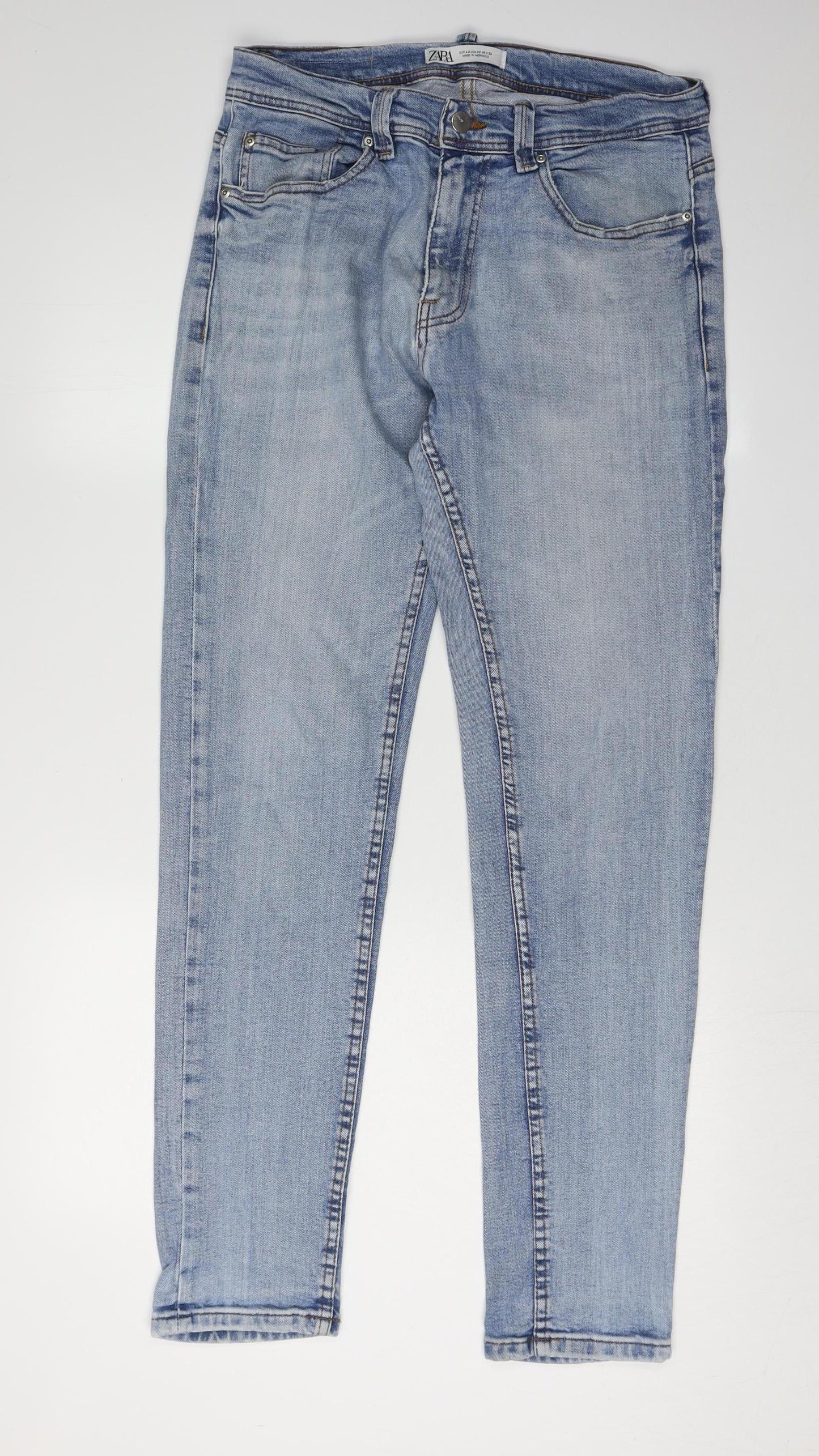 Zara Women’s Blue Straight Jeans Size 14