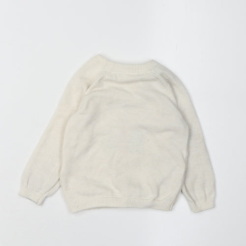 Disney Baby Unisex Beige Pullover Jumper 6-9 Months