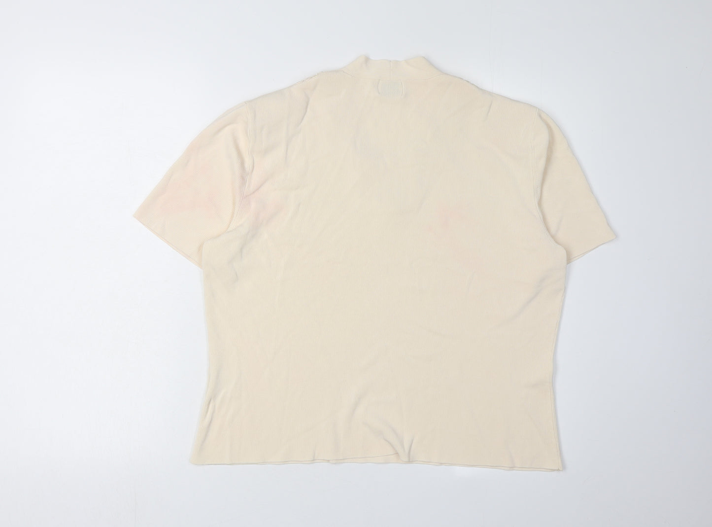 Roman Originals Beige Women's Short Sleeve Jumper