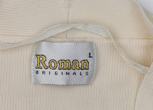 Roman Originals Beige Women's Short Sleeve Jumper