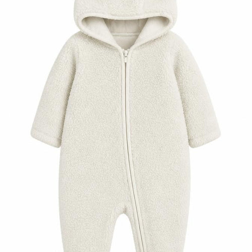 babyGap Unisex Ivory Babygrow 3-6 Months, Fleece, Hooded