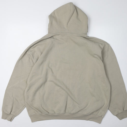 WE Beige Unisex Hoodie XL with Logo Design