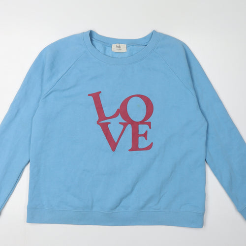 Hush Women's Blue Love Logo Sweatshirt in Size S