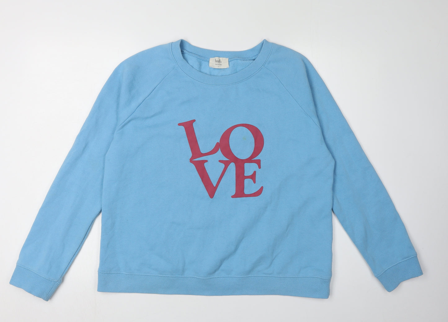 Hush Women's Blue Love Logo Sweatshirt in Size S