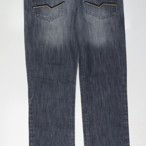 Denim Co Men's Blue Straight Jeans - Size L
