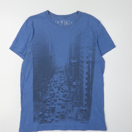 American Eagle Men’s Blue Graphic T-Shirt M