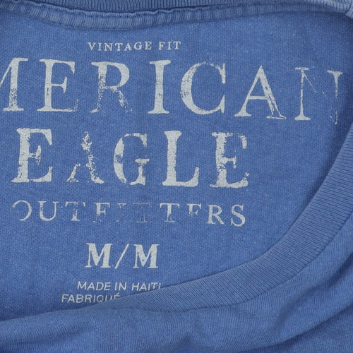 American Eagle Men’s Blue Graphic T-Shirt M