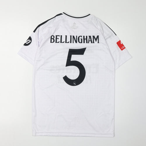Adidas Boys White Football Jersey, Size 176, Short Sleeve
