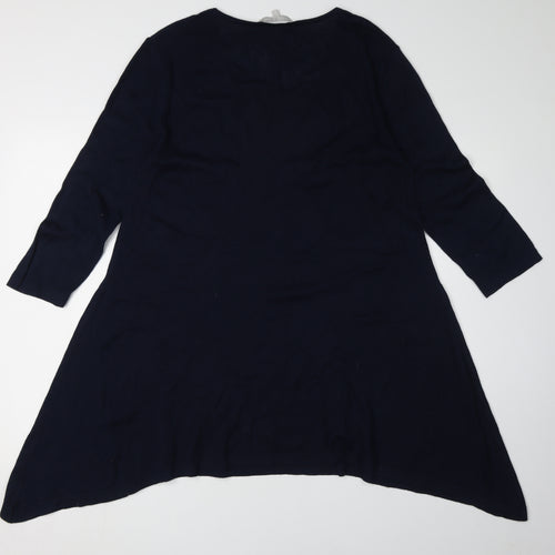 Pebble Bay Women's Blue XL Trapeze Swing Dress