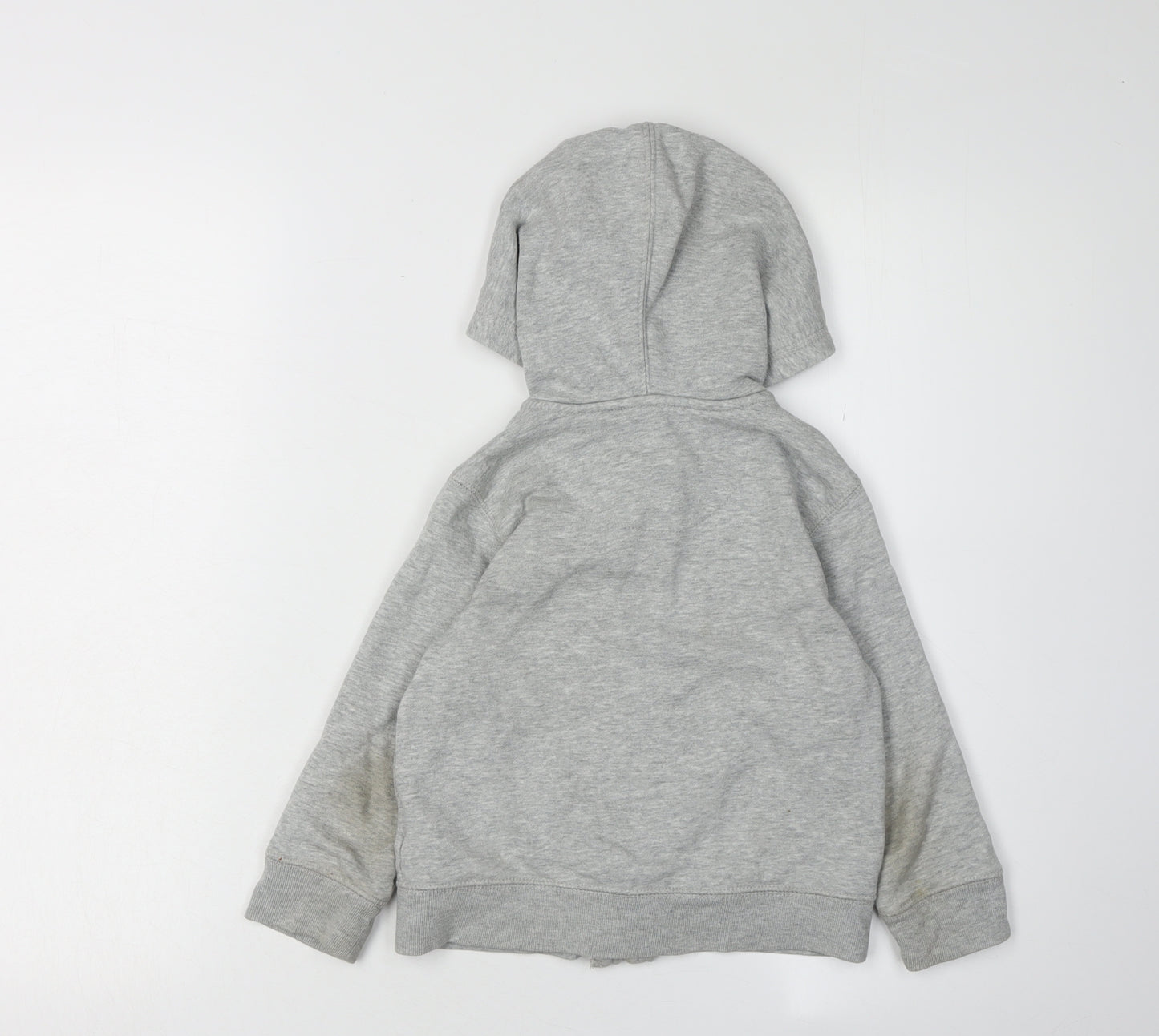GAP Boys Grey Full Zip Hoodie, 4 Years, Cotton Blend