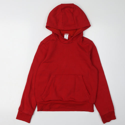 Decathlon Boys Red Pullover Hoodie 10-11 Years