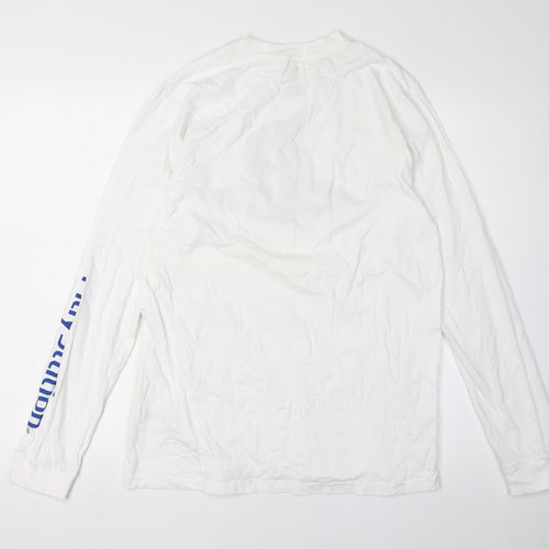 Difuzed Men's White PlayStation Long Sleeve T-Shirt M