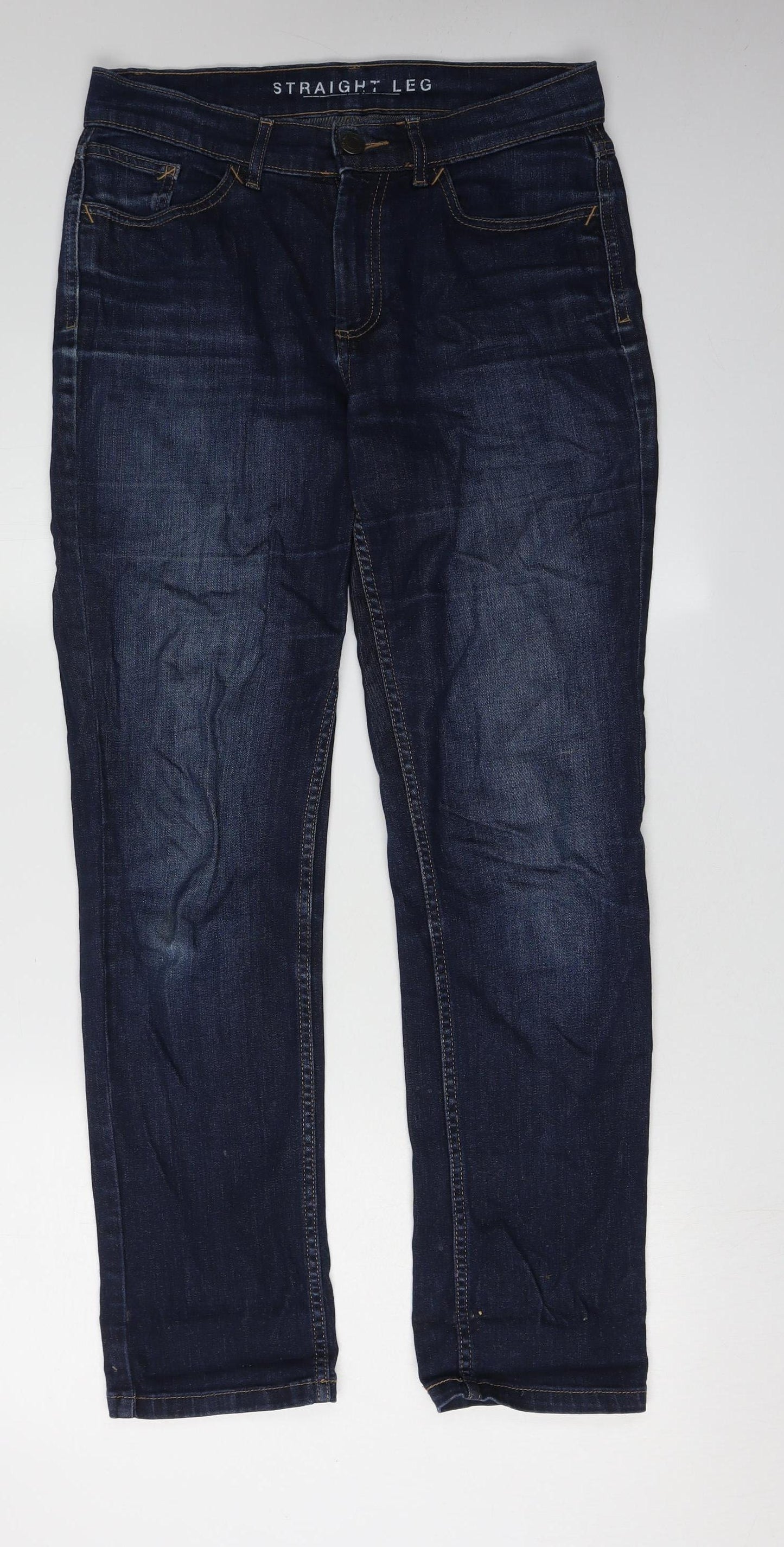 Marks and Spencer Women's Blue Straight Jeans Size 10