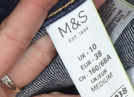 Marks and Spencer Women's Blue Straight Jeans Size 10