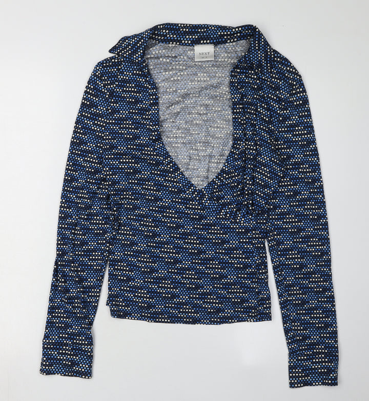 Next Women's Multicoloured Blouse, Size 10, V-Neck