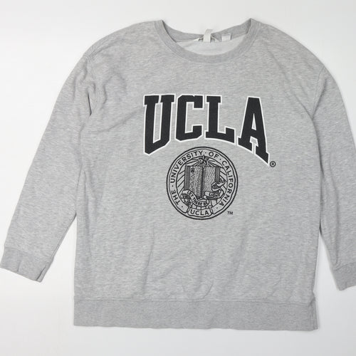 Women's Grey H&M UCLA Logo Maternity Pullover Sweatshirt Size 12
