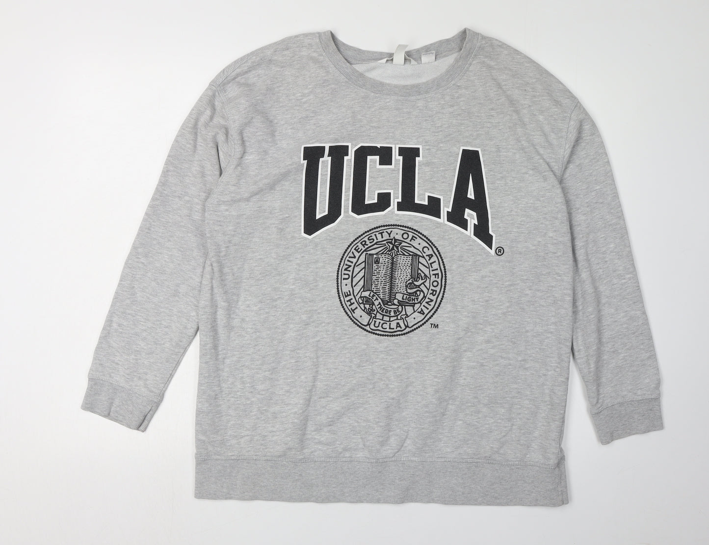 Women's Grey H&M UCLA Logo Maternity Pullover Sweatshirt Size 12