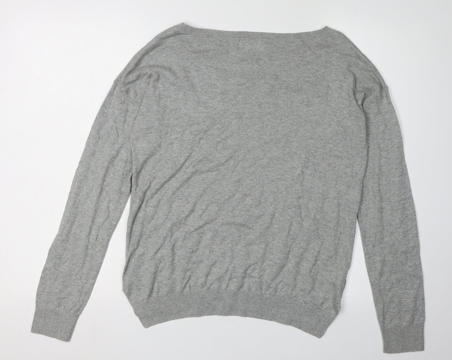 Next Women's Grey Deer Jumper UK 12 Casual