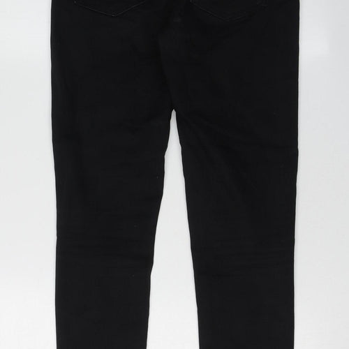 Pieces Women's Black Skinny Jeans, Size S, Dark Wash