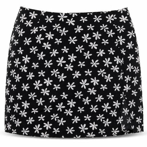 Motel Women's Black Floral Pencil Skirt, Size S