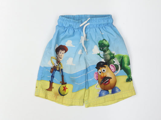 Disney Boys Blue Toy Story Shorts, 2-3 Years, Elastic Waist