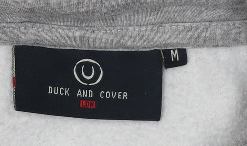 Duck and Cover Grey Men's M Pullover Hoodie