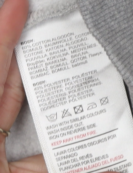 Duck and Cover Grey Men's M Pullover Hoodie