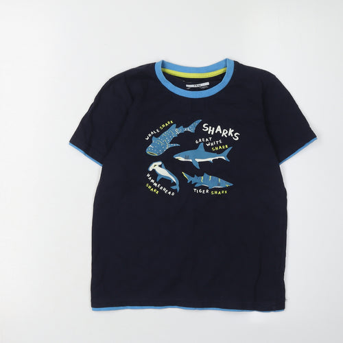 Mountain Warehouse Boys Blue Shark Graphic T-Shirt 7-8 Years