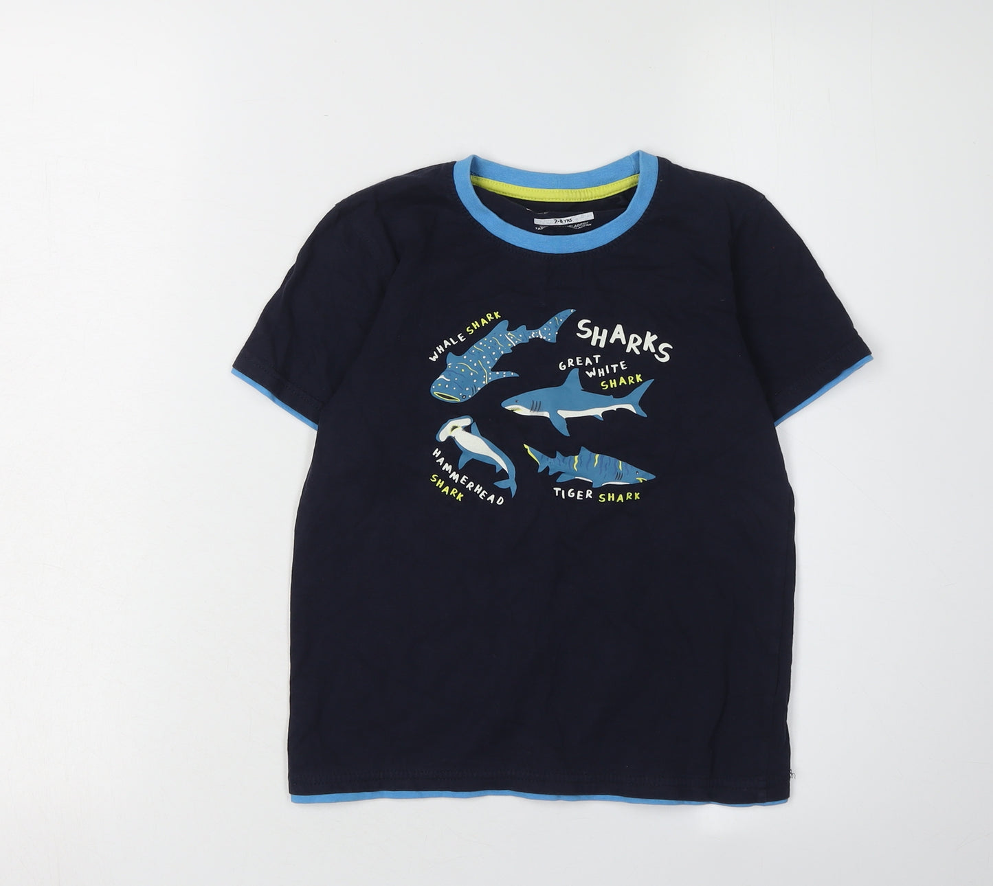 Mountain Warehouse Boys Blue Shark Graphic T-Shirt 7-8 Years