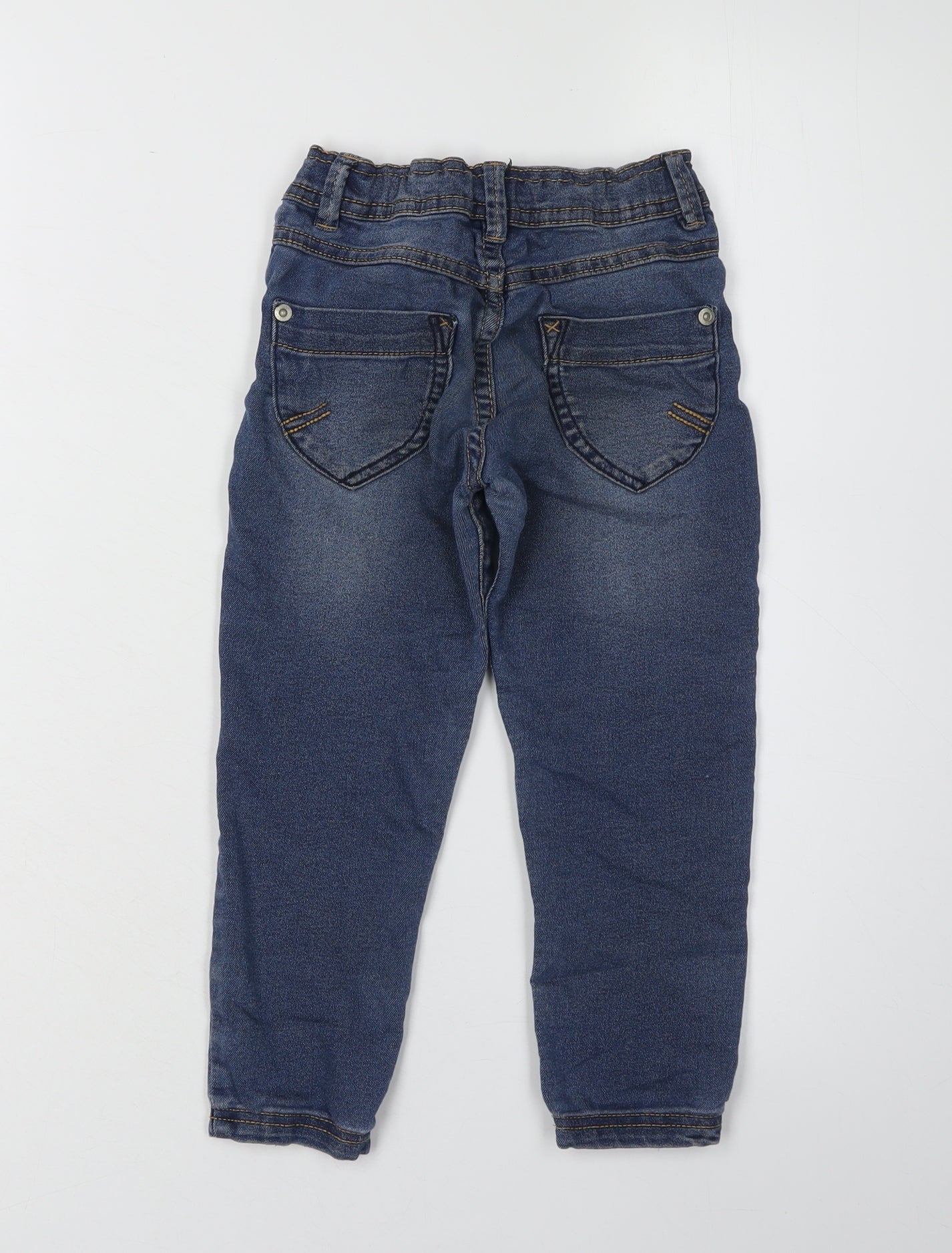 Bluezoo Girls Blue Jeans, Size 4 Years, Casual Regular Fit