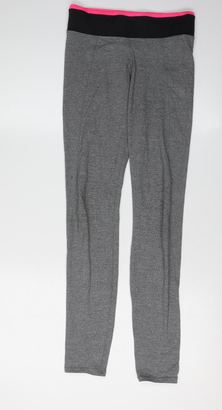 Oxylane Girls Grey Ankle Leggings 2XS Activewear